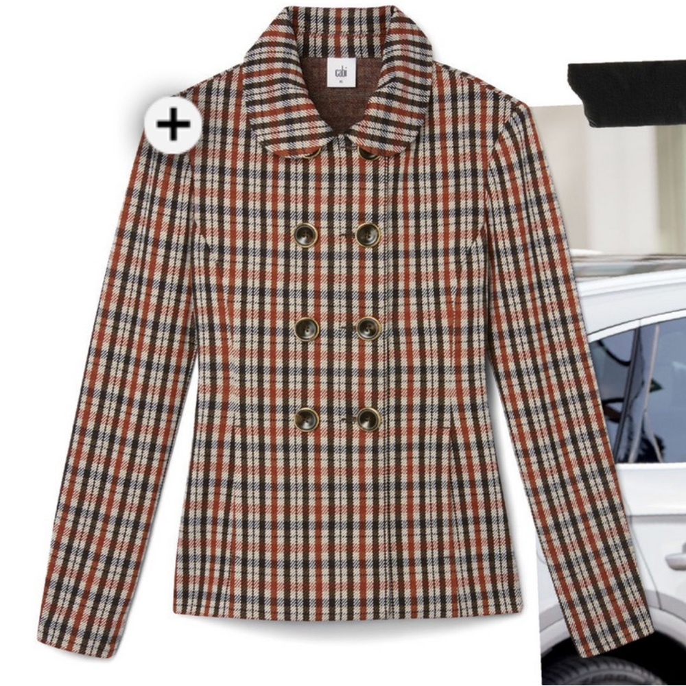 CAbi Plaid JACKET - Picture 2 of 8